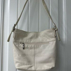 Stone and company ivory shoulder bag